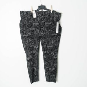 NWT velvet flocked jeans/pants -  2x (3X)
